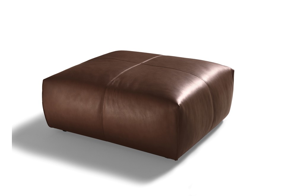 prima foto CUBO Pouf in pelle