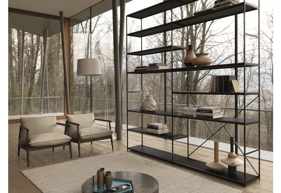 seconda foto IMAGE Libreria a giorno bifacciale in metallo