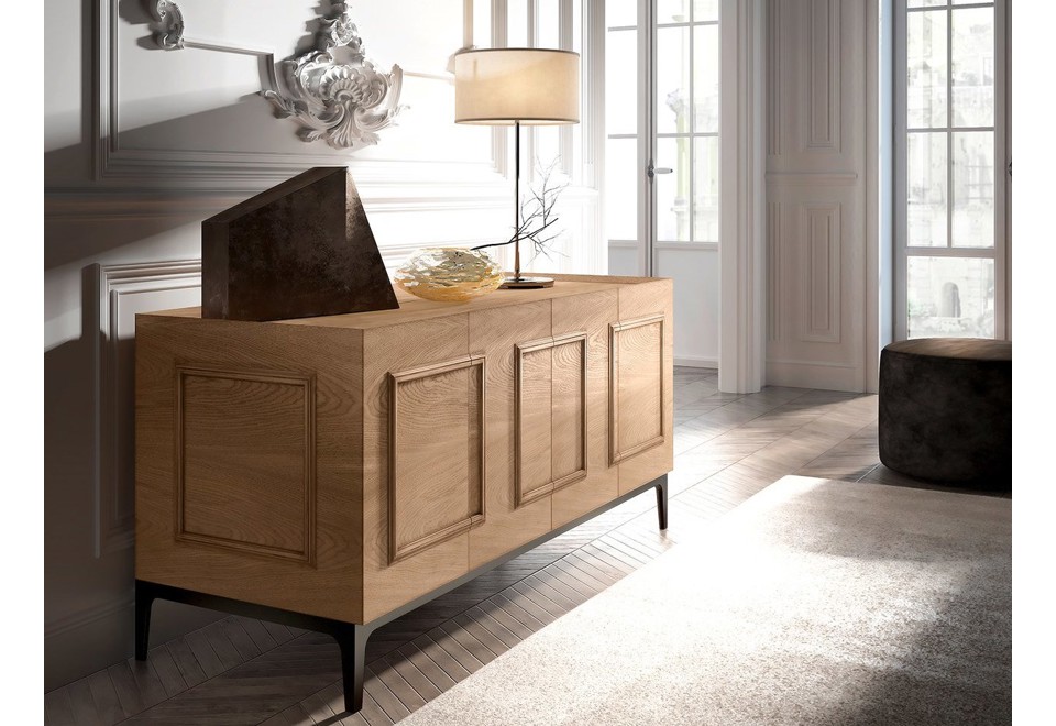 seconda foto FRAME Madia in legno massello con ante a battente