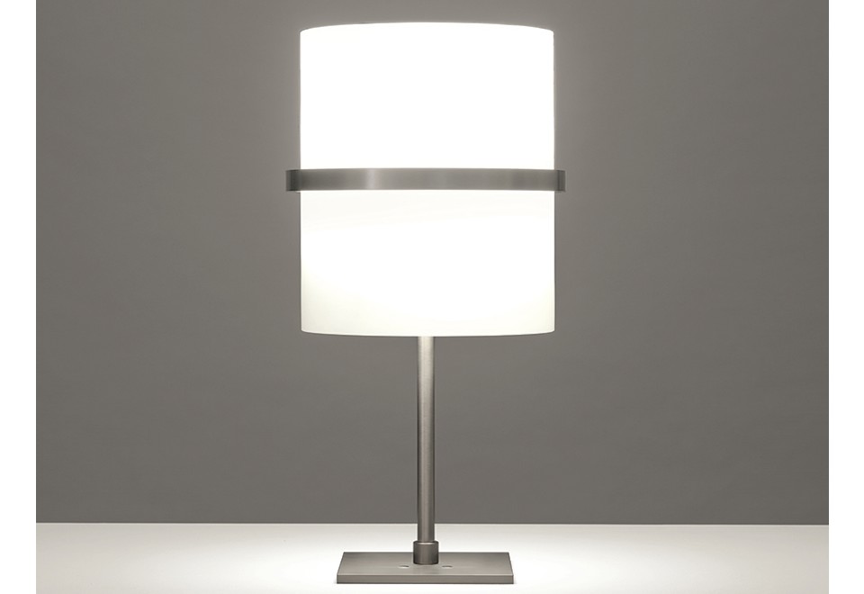 prima foto BOA Lampada da tavolo a LED in alluminio e vetro