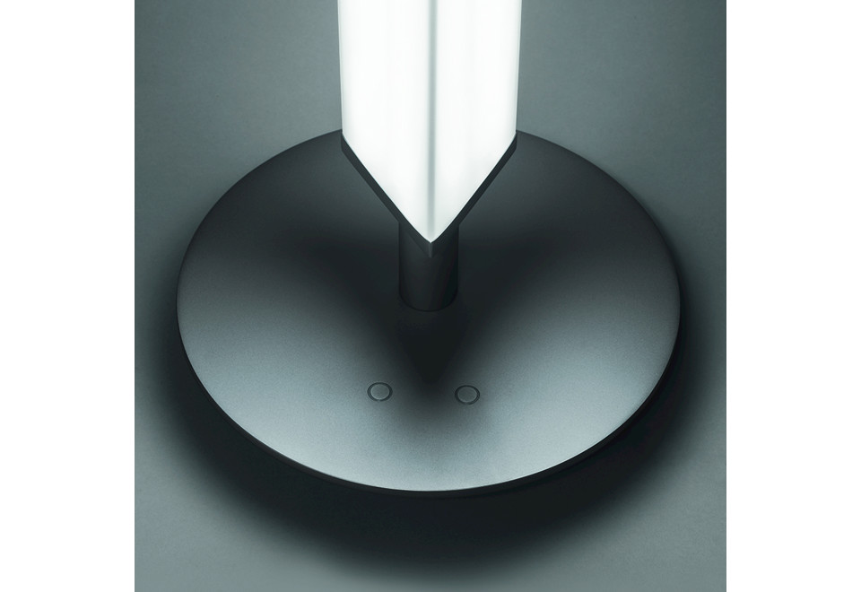 seconda foto PRESBITERO Lampada da terra a LED in acciaio e vetro