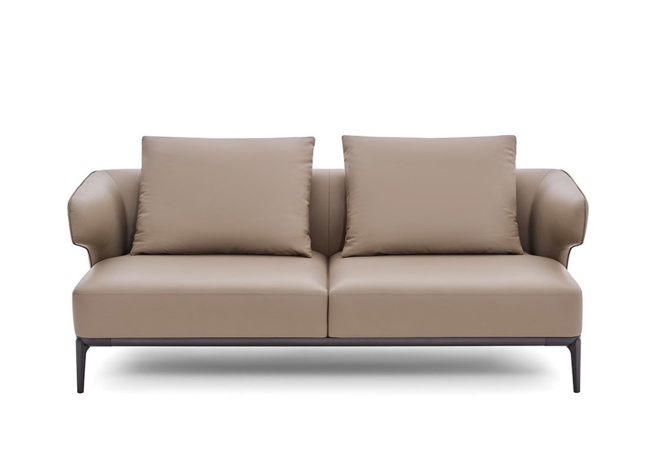 prima foto ERIKA SLIM Divano in pelle a 2 posti