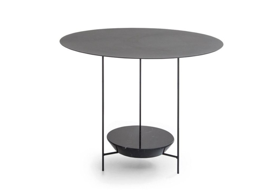 prima foto MOLTENI PANNA COTTA GPT3 Tavolino rotondo in acciaio in stile moderno