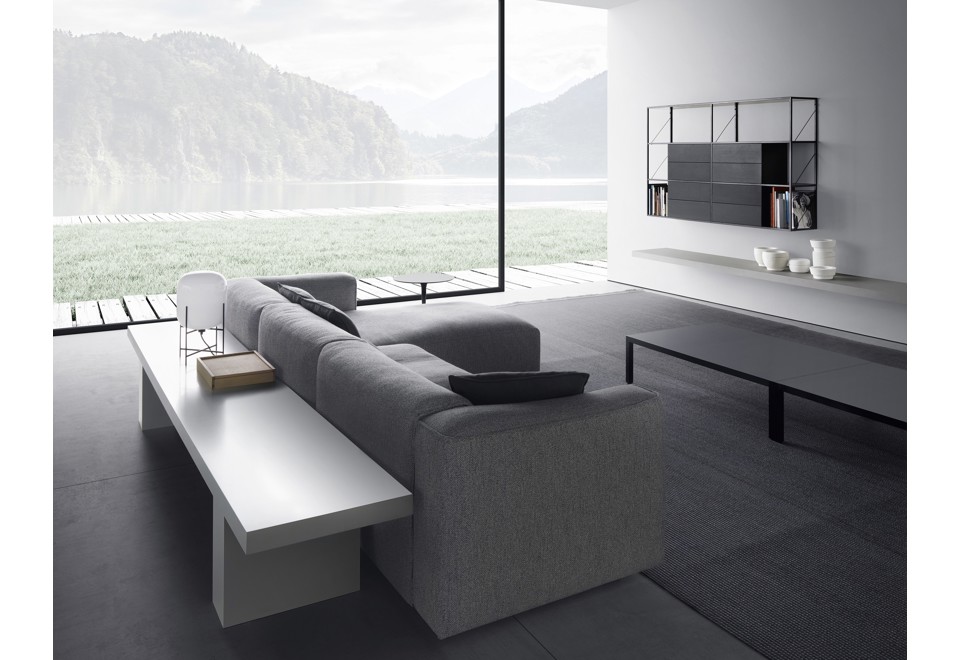 terza foto MATE 2012 Divano sfoderabile in tessuto con chaise longue