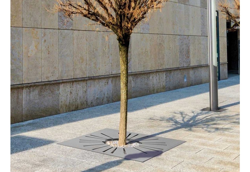 prima foto SUNNY Griglia per alberi in acciaio