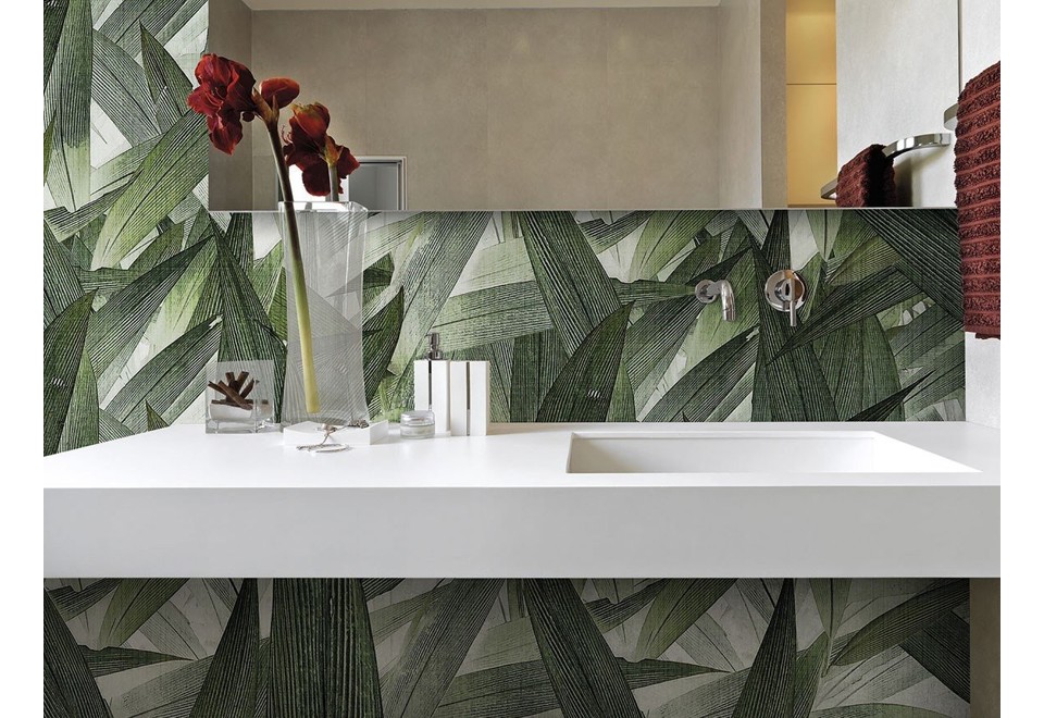 prima foto JUNGLE FOLIAGE Carta da parati in vinile o fibra di vetro