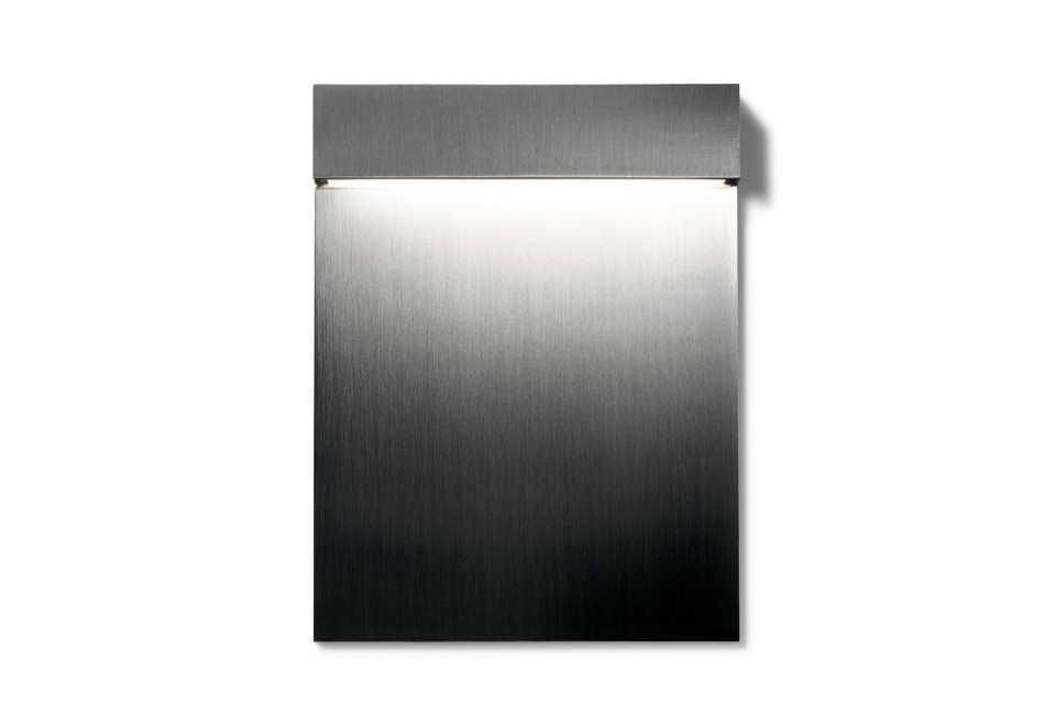 prima foto REAL MATTER Lampada da parete a LED in acciaio inox