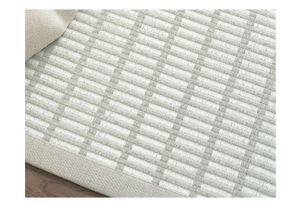 terza foto NEW YORK Tappeto fatto a mano rettangolare in carta a righe