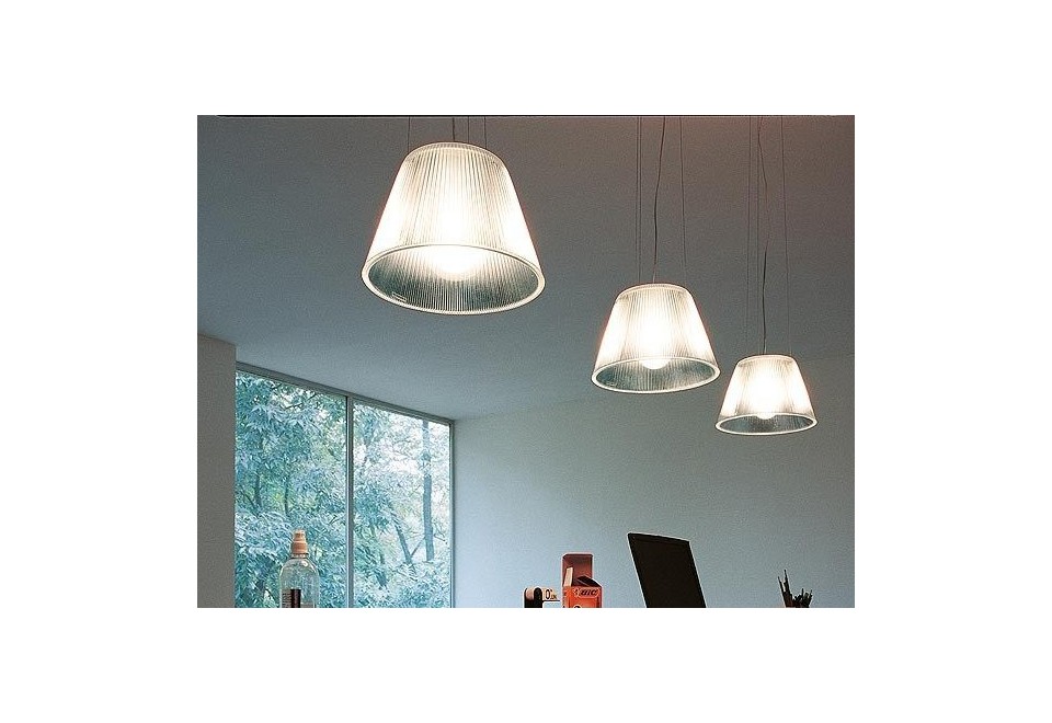 terza foto ROMEO MOON S Lampada a sospensione in vetro