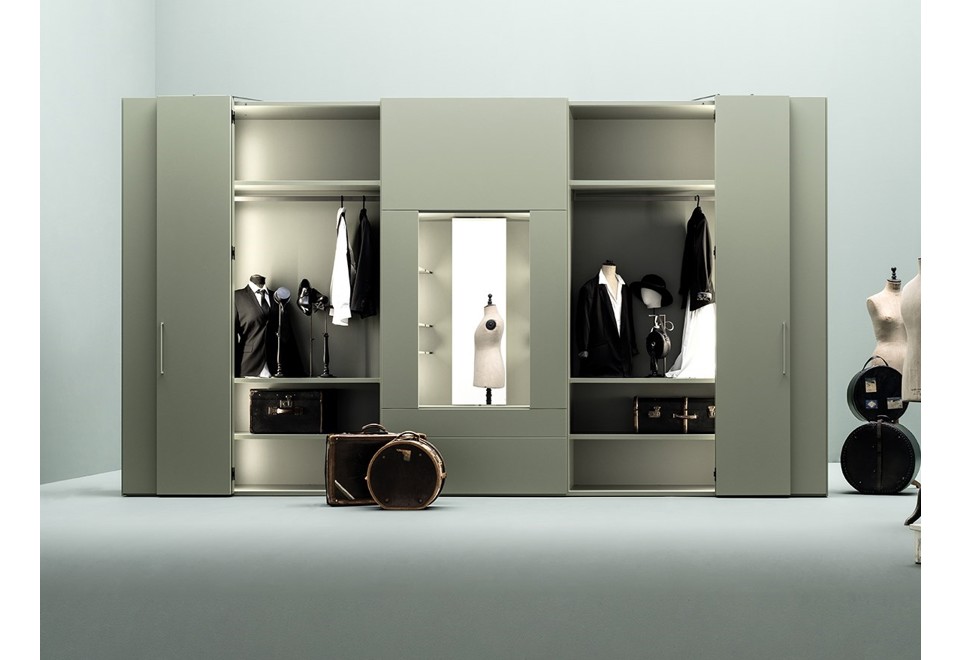 prima foto ROOMY Armadio con specchio girevole e apertura totale