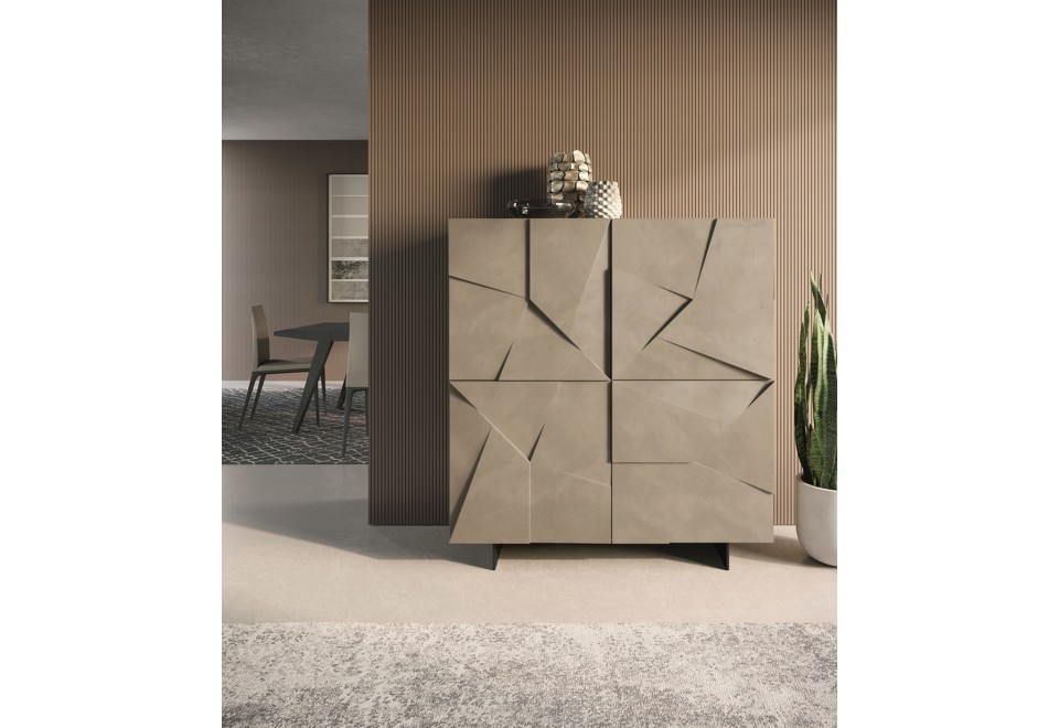 seconda foto CONCRETE Credenza con ante a battente