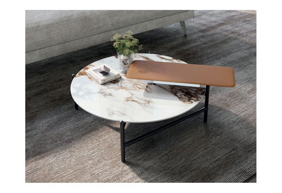 prima foto SUPERNOVA Tavolino basso rotondo in gres porcellanato