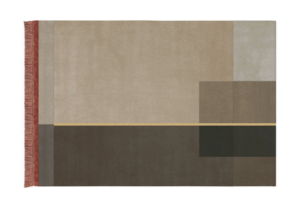 prima foto OVERSHADOW SOFT Tappeto fatto a mano rettangolare a motivi geometrici