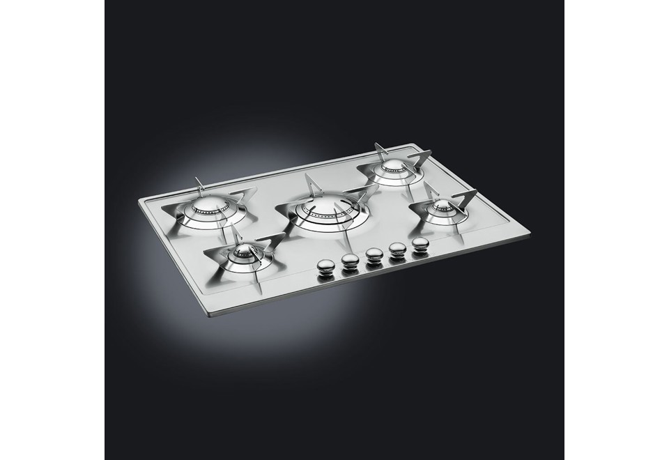 seconda foto Piano cottura a gas in acciaio inox