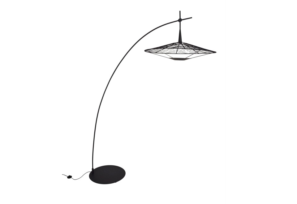 prima foto CARPA Lampada da terra in metallo e cotone