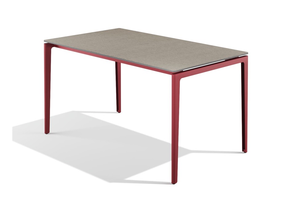 prima foto GAO Tavolo rettangolare in acciaio e PaperStone