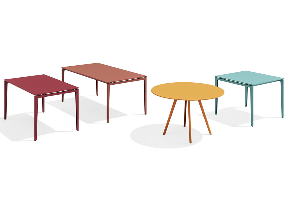 terza foto GAO Tavolo rettangolare in acciaio e PaperStone