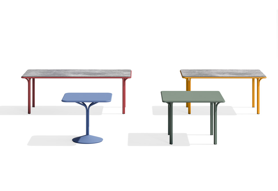 terza foto JOS Tavolo rettangolare in acciaio verniciato a polvere