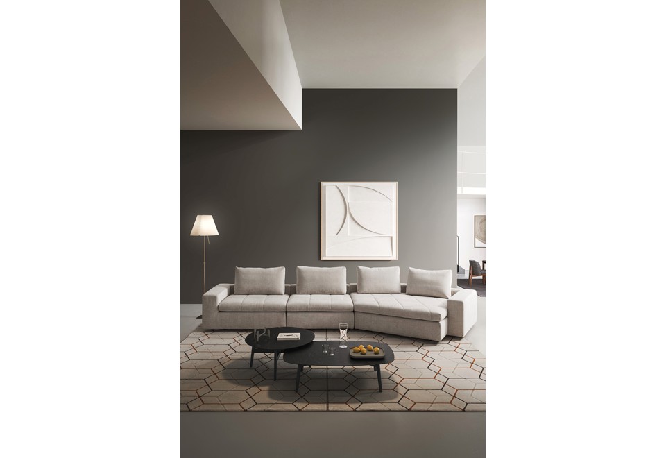 seconda foto LOUNGE Y Divano curvo in tessuto