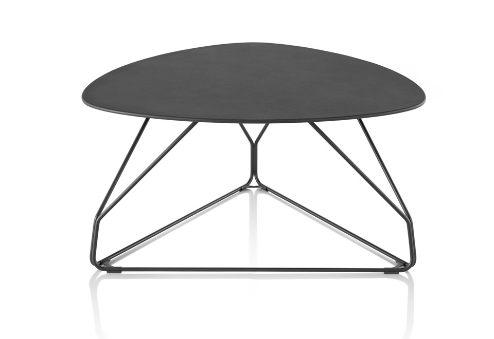 prima foto POLYGON WIRE Tavolino triangolare in metallo