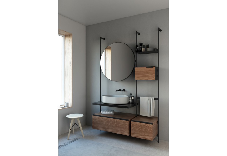 prima foto OVER Mobile lavabo con specchio