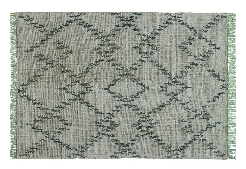 prima foto INDIGO Tappeto rettangolare a motivi in lana