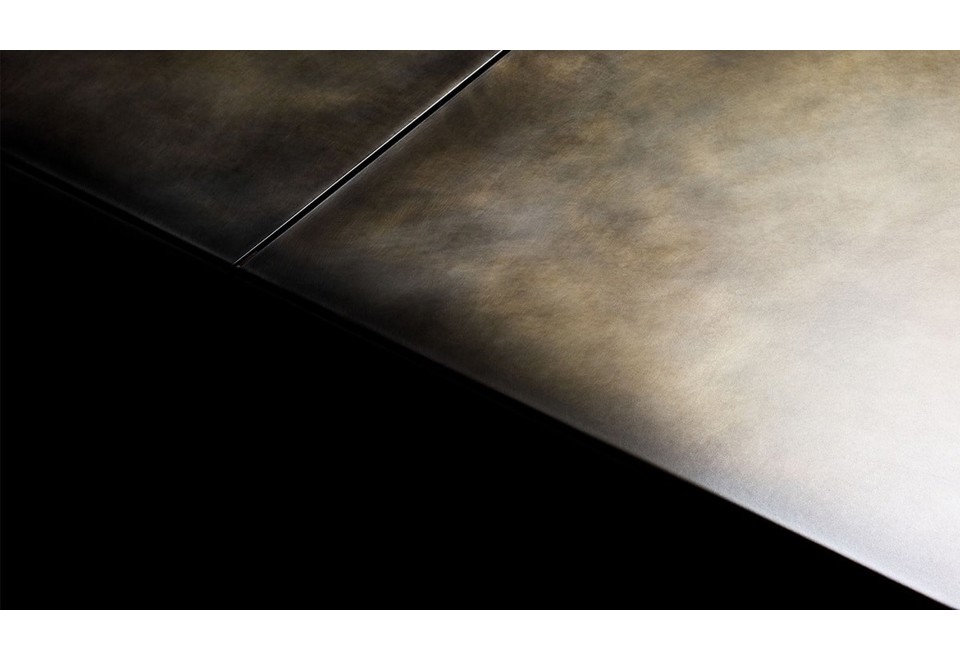 seconda foto METALLARO Tavolino basso da giardino quadrato in acciaio inox