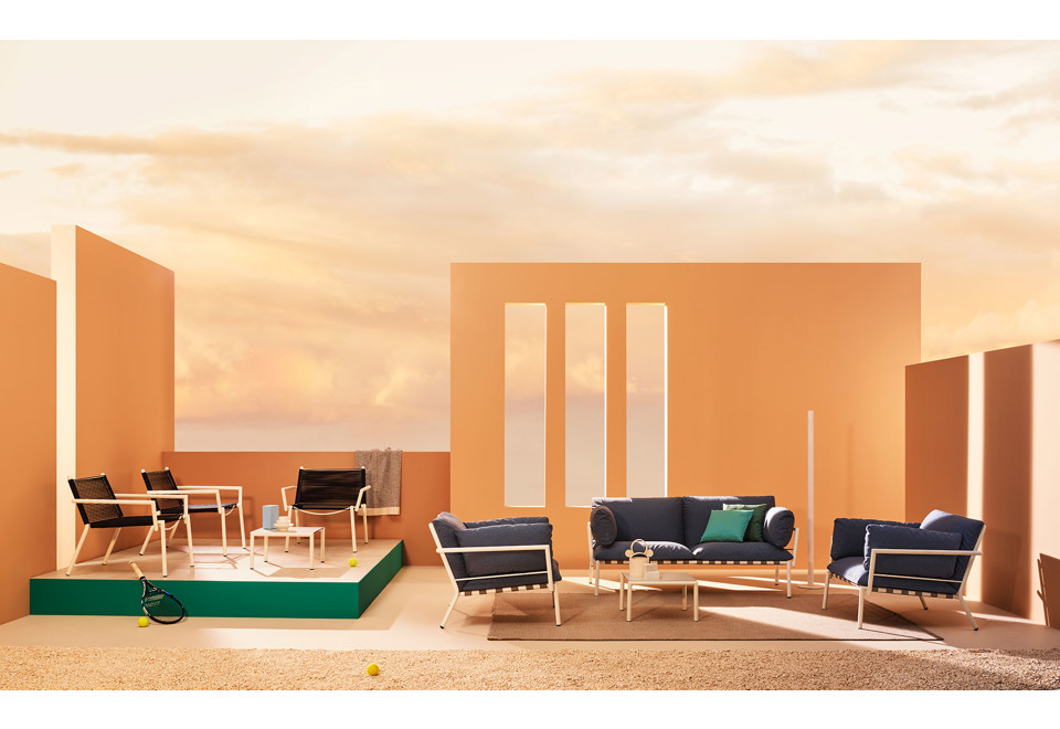 terza foto ELEVEN Poltroncina da giardino in corda nautica con braccioli