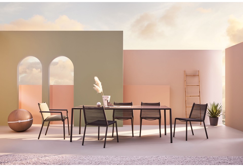 terza foto ELEVEN Sedia da giardino imbottita con braccioli