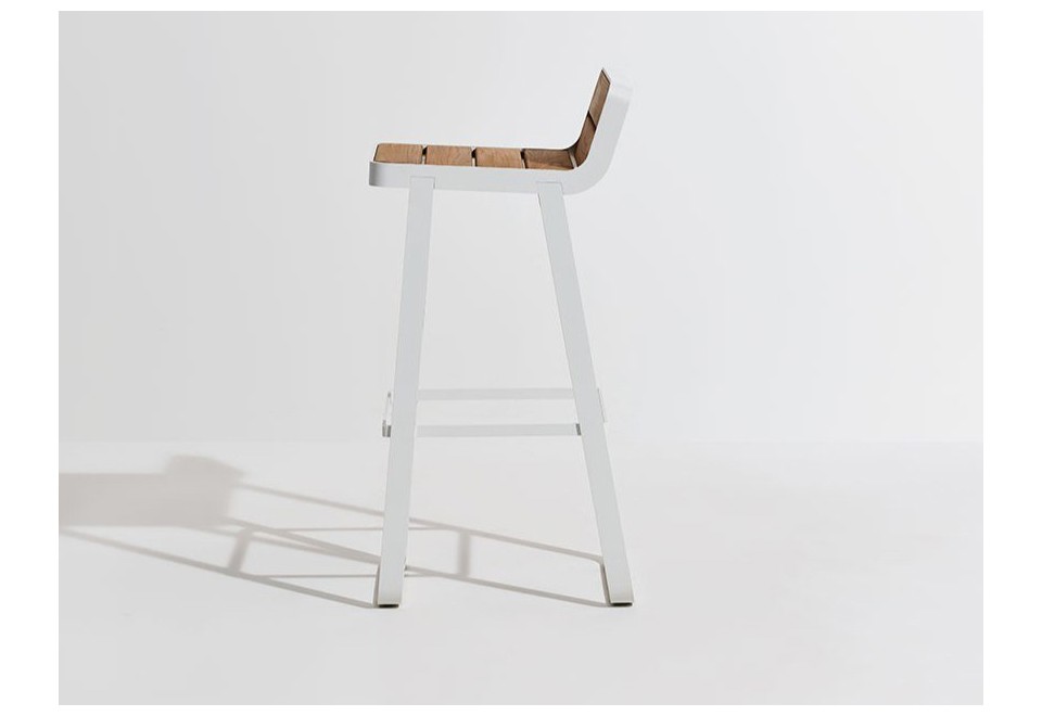 seconda foto MAKEMAKE Sgabello alto da giardino in teak