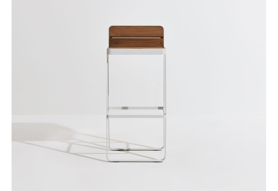 terza foto MAKEMAKE Sgabello alto da giardino in teak