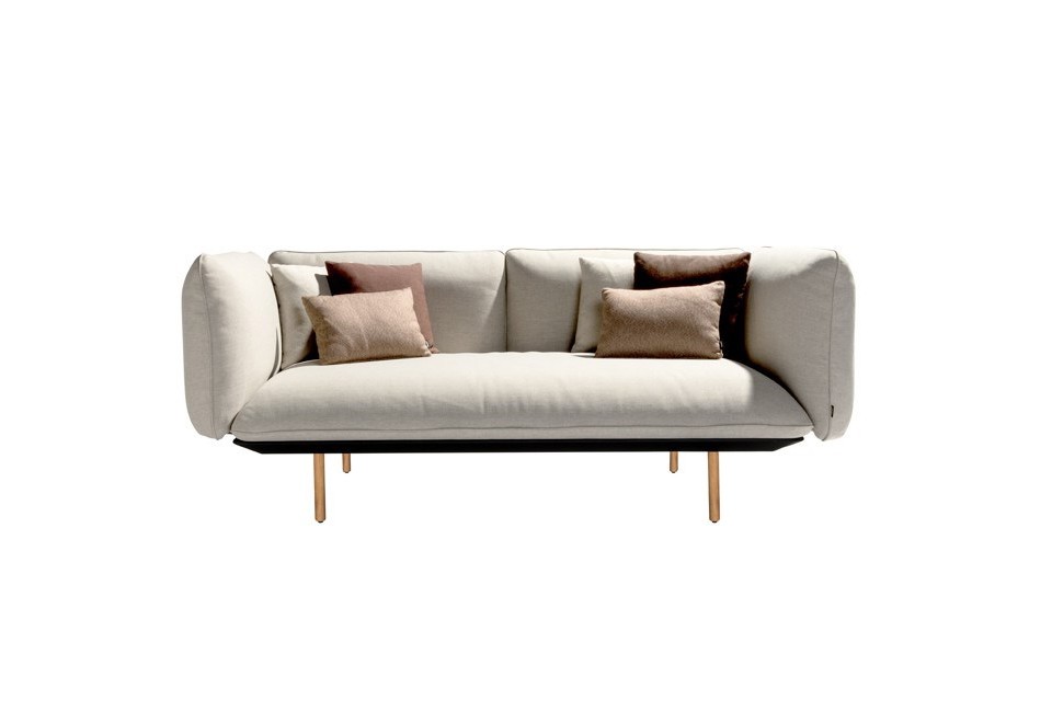 terza foto SENJA Divano da giardino in tessuto a 2 posti