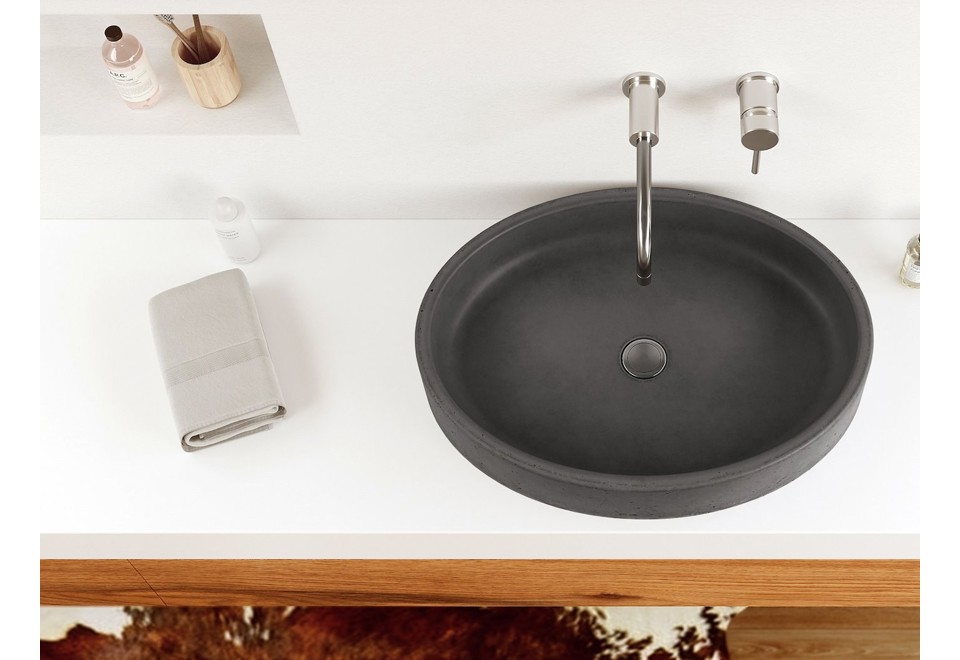 terza foto OVUM Lavabo in calcestruzzo