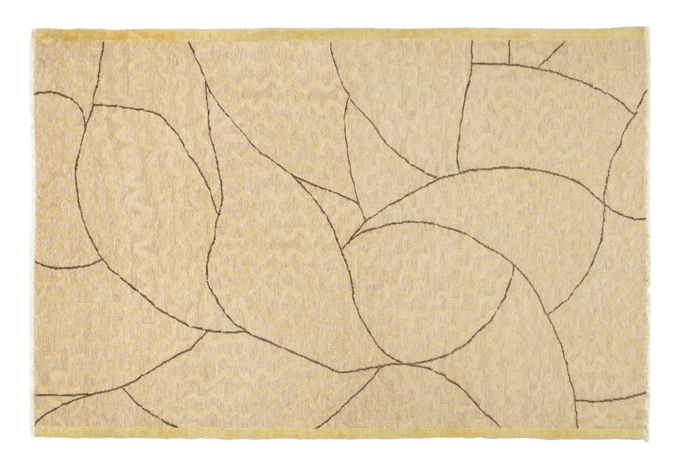 prima foto TRECCIA Tappeto fatto a mano in juta e lino