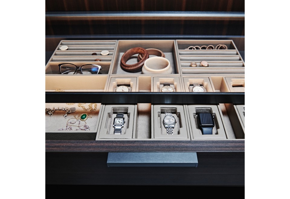 terza foto GLISS MASTER Armadio componibile in legno e vetro