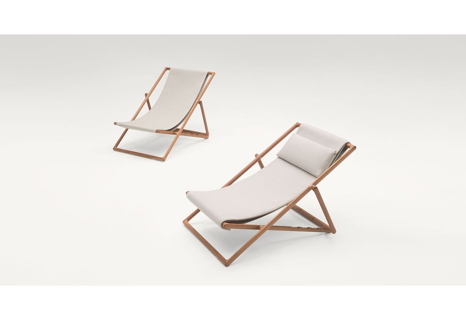seconda foto PORTOFINO Sedia a sdraio pieghevole reclinabile