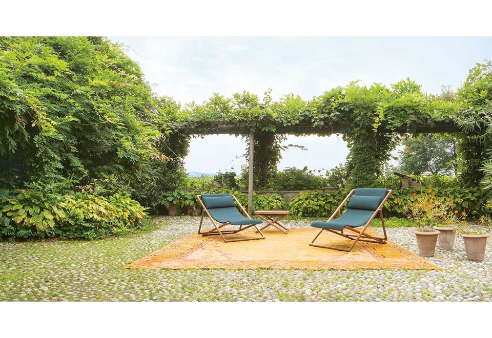 terza foto PORTOFINO Sedia a sdraio pieghevole reclinabile