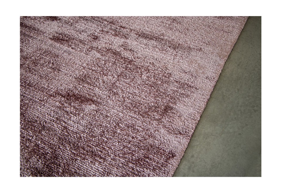 seconda foto KAMA ROSA ANTICO 250X350 Tappeto a tinta unita rettangolare in viscosa