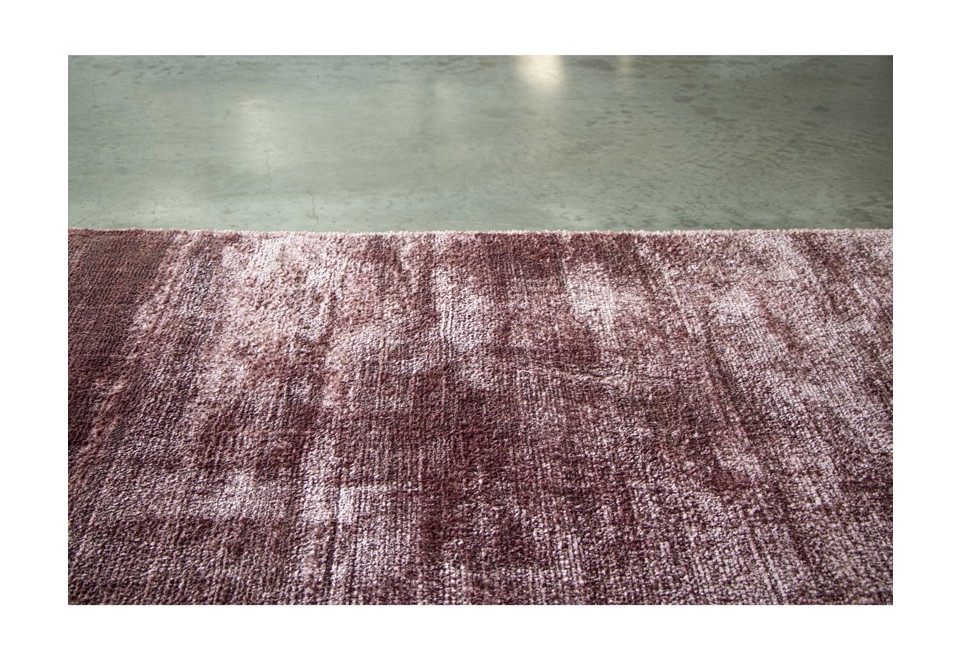 terza foto KAMA ROSA ANTICO 250X350 Tappeto a tinta unita rettangolare in viscosa