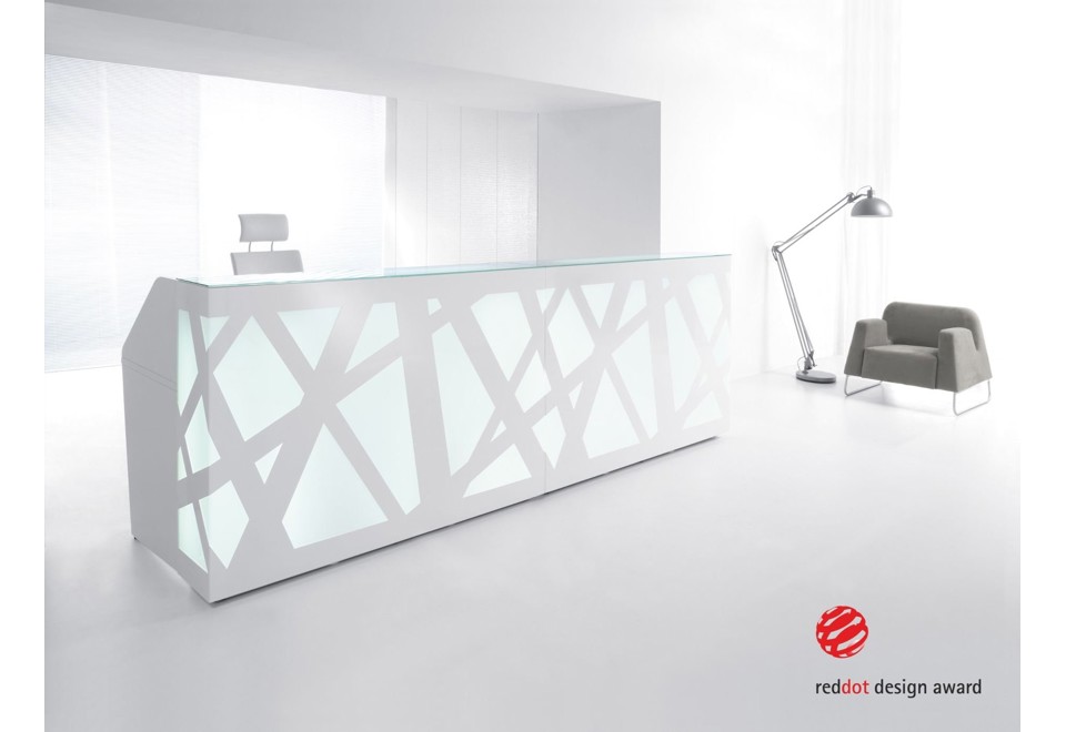 prima foto ZIG ZAG Banco reception modulare con illuminazione