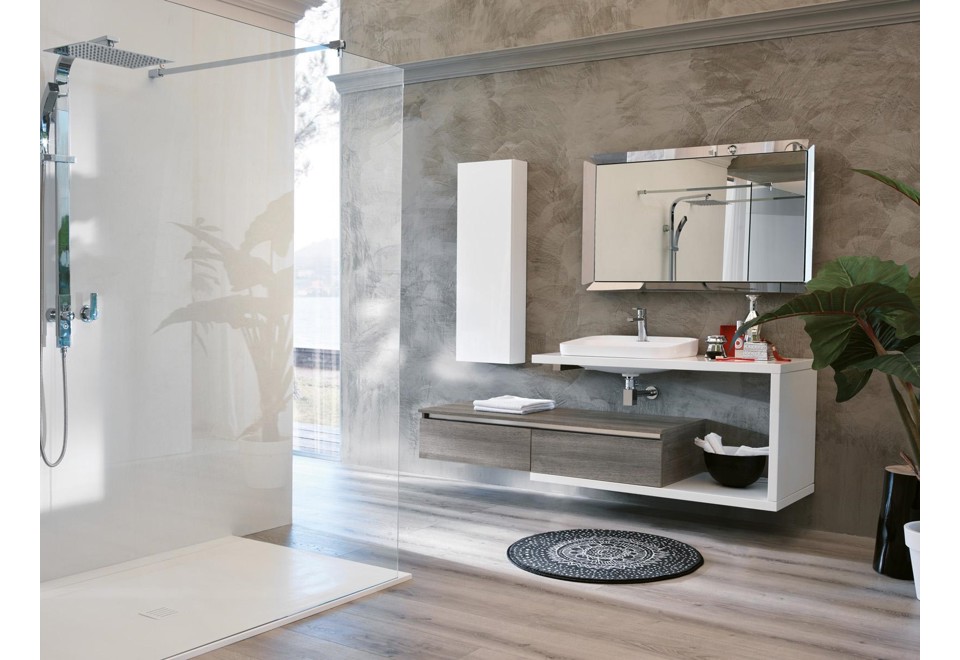 prima foto SWING 26 Mobile lavabo sospeso con specchio