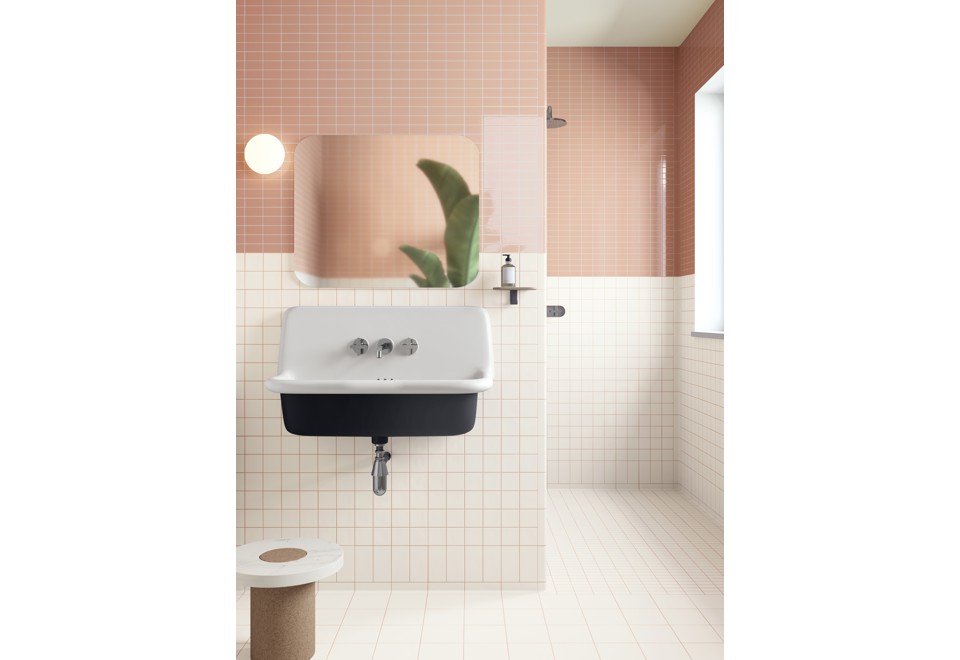 terza foto DIN WHITE GLOSSY Pavimento/rivestimento in gres smaltato