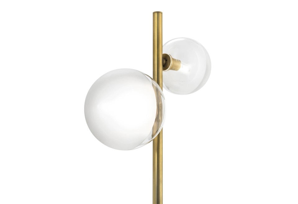 terza foto MOLECOLA 275.11 Lampada da terra in ottone