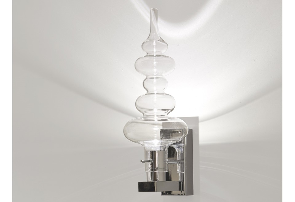 prima foto REFLEXX W1 Lampada da parete a LED in vetro con braccio fisso