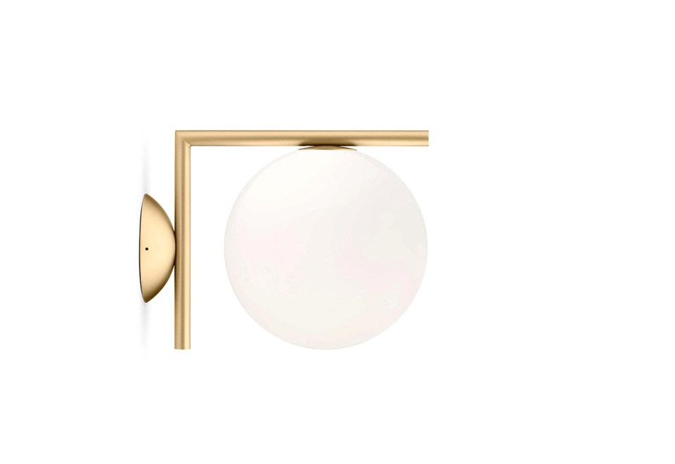 terza foto IC LIGHTS CW1 Lampada da parete in vetro e metallo