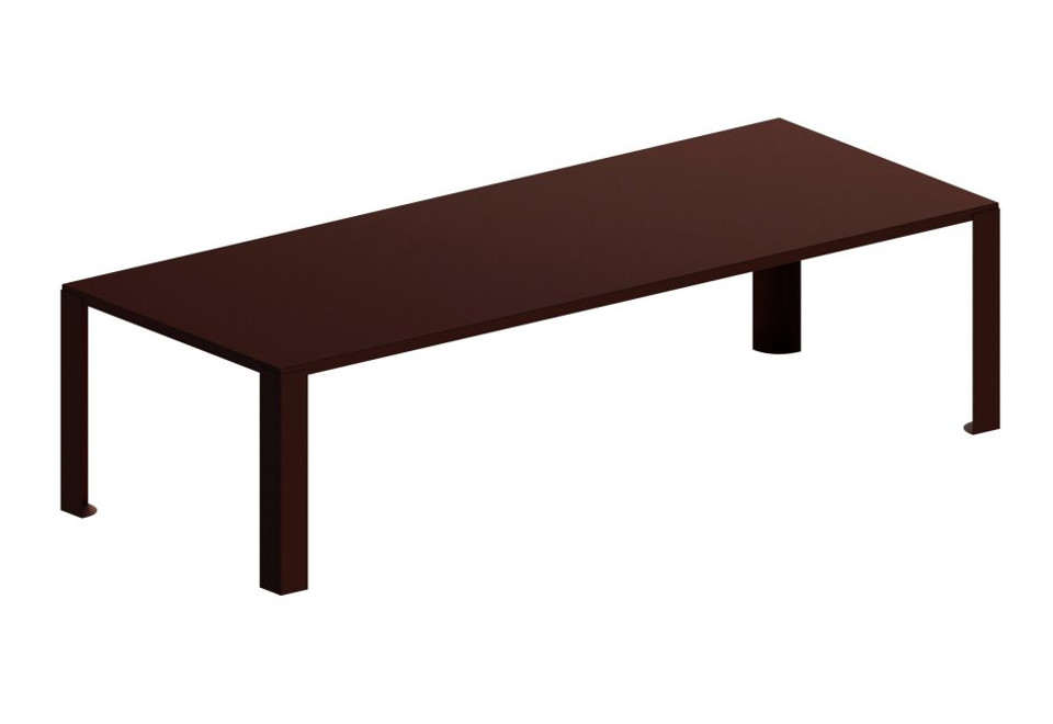 prima foto BIG IRONY OUTDOOR Tavolo da giardino rettangolare in metallo verniciato