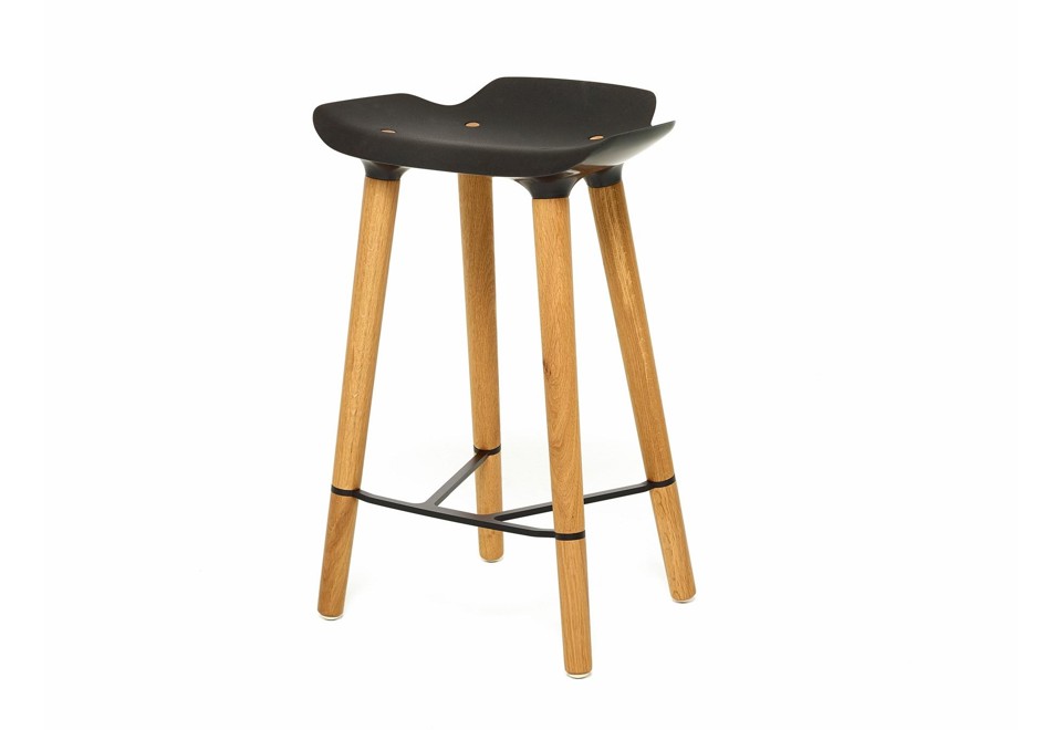 terza foto PILOT KITCHEN STOOL Sgabello in legno e polipropilene