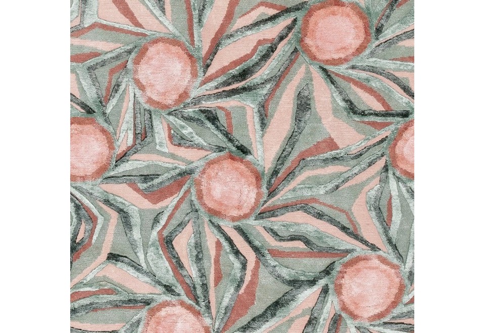 seconda foto COCARDE Tappeto in lana Himalayana, seta e colori vegetali