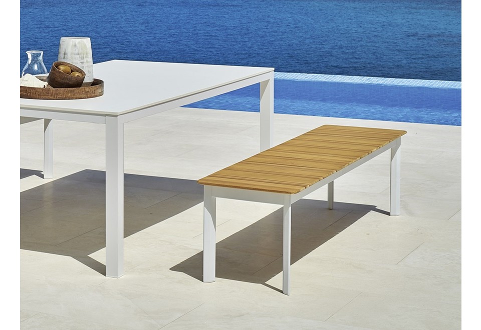 prima foto SYSTEM Panca da giardino in alluminio verniciato a polvere