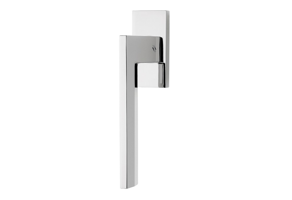prima foto ELECTRA Maniglia per finestre DK in Cromall® su rosetta